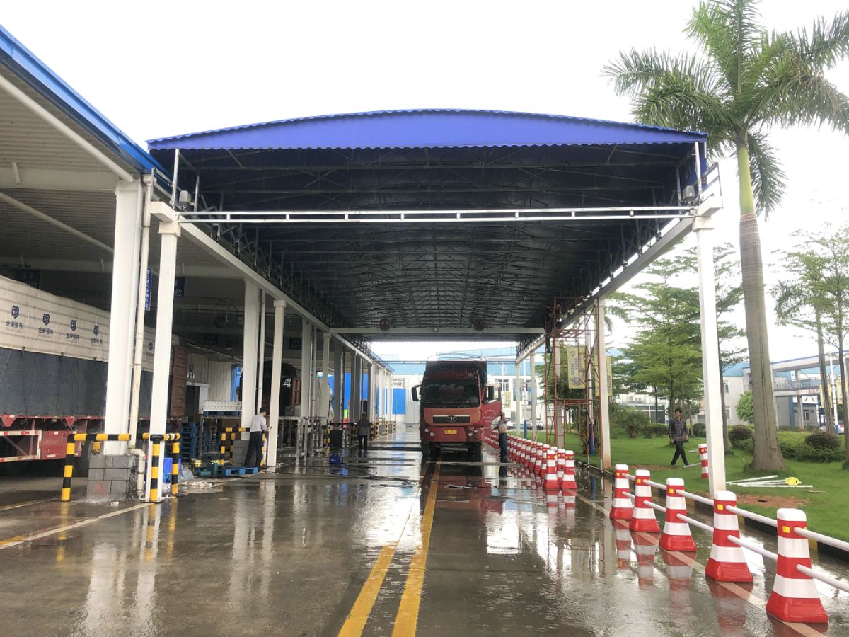 活动推拉棚 TLP-11-活动推拉棚_贝量户外智能遮阳棚雨棚厂家