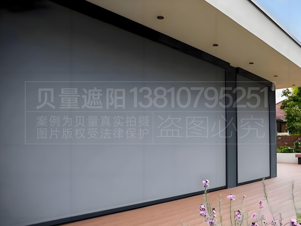 电动防风卷帘遮阳棚FFJL-02